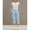 image:imageZac amp Rachel Womens Pullon Slim Leg Crop PantChambray