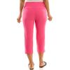 image:imageZac amp Rachel Womens Pullon Slim Leg Crop PantFandango Pink