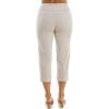 image:imageZac amp Rachel Womens Pullon Slim Leg Crop PantHeathered Cream