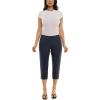 image:imageZac amp Rachel Womens Pullon Slim Leg Crop PantHeathered Navy