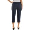 image:imageZac amp Rachel Womens Pullon Slim Leg Crop PantHeathered Navy