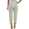 image:imageZac amp Rachel Womens Pullon Slim Leg Crop PantIvoryNavy