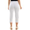 image:imageZac amp Rachel Womens Pullon Slim Leg Crop PantOptic White