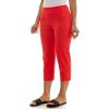 image:imageZac amp Rachel Womens Pullon Slim Leg Crop PantPoppy Red