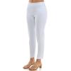 image:imageZac amp Rachel Womens Tummy Control Millennium Slim Ankle Length PantOptic White