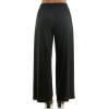 image:imageZac amp Rachel Womens Wide Leg Pull on Dty Knit Pant with Elastic Waist and Self Adjustable Tie BeltCasual PantsBlack