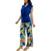 image:imageZac amp Rachel Womens Wide Leg Pull on Dty Knit Pant with Elastic Waist and Self Adjustable Tie BeltCasual PantsSurf the Web Multi