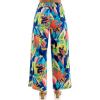 image:imageZac amp Rachel Womens Wide Leg Pull on Dty Knit Pant with Elastic Waist and Self Adjustable Tie BeltCasual PantsSurf the Web Multi