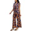 image:imageZac amp Rachel Womens Wide Leg Pull on Dty Knit Pant with Elastic Waist and Self Adjustable Tie BeltCasual PantsSurf the WebPoppy Red