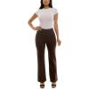 image:imageZac amp Rachel Womens Pull on Flare Leg Compression Pant with Front SeamChocolate