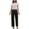image:imageZac amp Rachel Womens Pull on Wide Leg Compression Ponte Pant with Symmetric Button DetailBlack
