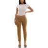 image:imageZac amp Rachel Womens Pullon Ankle Length Pant with Front Seam and Waist Button TabsBrown