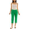 image:imageZac amp Rachel Womens Pullon Slim Leg Crop PantBright Green