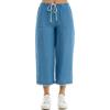 image:imageZac amp Rachel Womens Tencel Capri Length Pant with Self Adjustable Rope Belt Functional Pockets and Fringe Ankle DetailMedium Wash