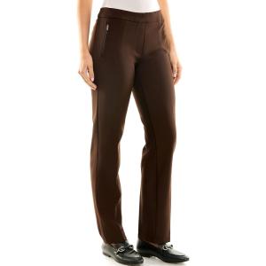image:imageZac amp Rachel Womens Bond 18 Pull on with Faux Zipper Pockets Casual PantspantsChocolate