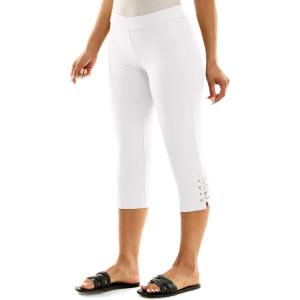image:imageZac amp Rachel Womens Pull on Ankle Pant with Ankle DetailOptic White