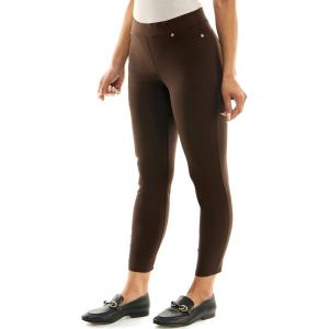 image:imageZac amp Rachel Womens Pull on Ankle Pant with Pocket StudsChocolate