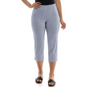 image:imageZac amp Rachel Womens Pullon Slim Leg Crop PantBlueWhite