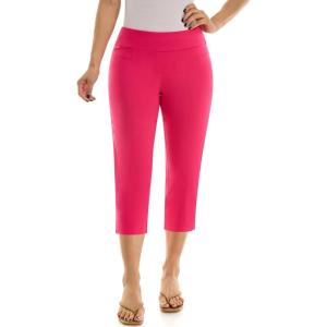 image:imageZac amp Rachel Womens Pullon Slim Leg Crop PantBright Rose