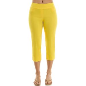 image:imageZac amp Rachel Womens Pullon Slim Leg Crop PantHabanero Gold