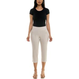 image:imageZac amp Rachel Womens Pullon Slim Leg Crop PantHeathered Cream