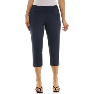 image:imageZac amp Rachel Womens Pullon Slim Leg Crop PantHeathered Navy