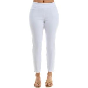 image:imageZac amp Rachel Womens Tummy Control Millennium Slim Ankle Length PantOptic White
