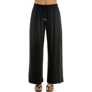 image:imageZac amp Rachel Womens Wide Leg Pull on Dty Knit Pant with Elastic Waist and Self Adjustable Tie BeltCasual PantsBlack