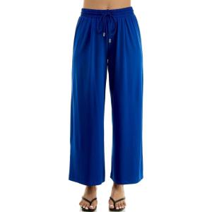 image:imageZac amp Rachel Womens Wide Leg Pull on Dty Knit Pant with Elastic Waist and Self Adjustable Tie BeltCasual PantsSurf the Web