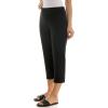 image:imageZac amp Rachel Womens Pull on Capri Pant with Lace Fringe Ankle DetailBlack