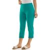 image:imageZac amp Rachel Womens Pull on Capri Pant with Lace Fringe Ankle DetailLapis