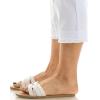 image:imageZac amp Rachel Womens Pull on Capri Pant with Lace Fringe Ankle DetailOptic White
