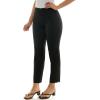image:imageZac amp Rachel Womens PullOn Ankle Length Pant with Tummy Control Waist Band Black Multi Rose 14Black