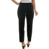 image:imageZac amp Rachel Womens PullOn Ankle Length Pant with Tummy Control Waist Band Black Multi Rose 14Black