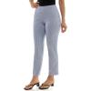image:imageZac amp Rachel Womens PullOn Ankle Length Pant with Tummy Control Waist Band Black Multi Rose 14BlueWhite