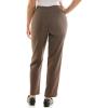 image:imageZac amp Rachel Womens PullOn Ankle Length Pant with Tummy Control Waist Band Black Multi Rose 14Brown Pinstripe