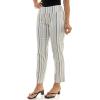 image:imageZac amp Rachel Womens PullOn Ankle Length Pant with Tummy Control Waist Band Black Multi Rose 14IvoryNavy