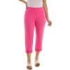 image:imageZac amp Rachel Womens Pull on Capri Pant with Lace Fringe Ankle DetailBeetroot
