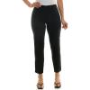 image:imageZac amp Rachel Womens PullOn Ankle Length Pant with Tummy Control Waist Band Black Multi Rose 14Black